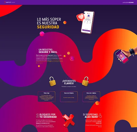 Captura de pantalla del proyecto Superdigital Landing Page